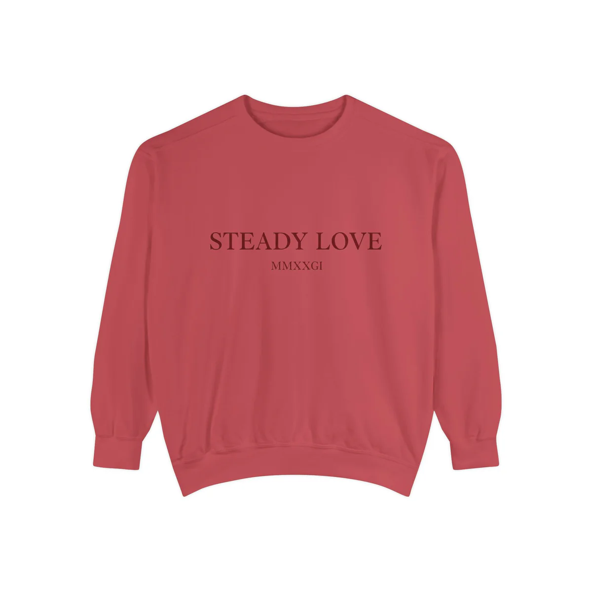 Steady Love Sweatshirt  Minimal Romantic Crewneck